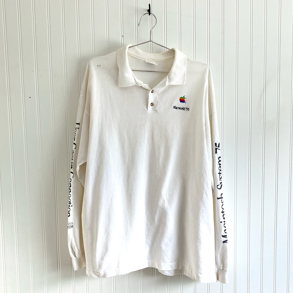 VINTAGE Apple / Mac Long Sleeve Tee